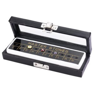 Master Stone for Diamond Grading in Wood Box with Leather Finish