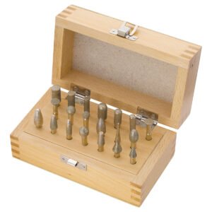 Diamond Coated Burs Set of 20 in a Wooden Box