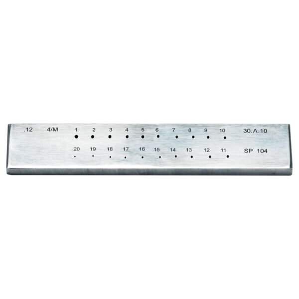 OVAL Draw Plate Superior 20 Holes - 4/m