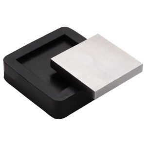 Steel Bench Block Inserted into Rubber Cushion Base