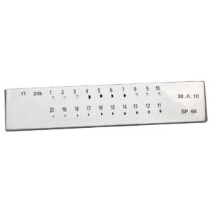 Swiss Style Draw Plate 20 Half-Round Holes